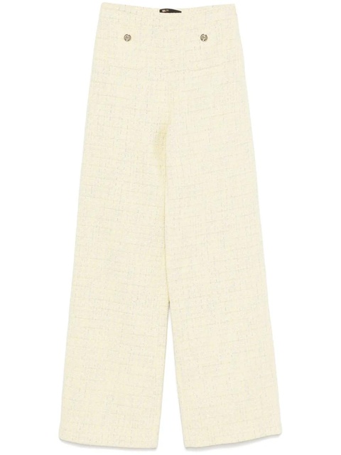 Maje tweed straight-leg trousers - Yellow - zdjęcie produktu nr 1
