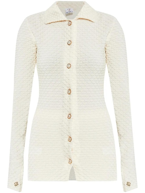 Casablanca textured shirt - White - zdjęcie produktu nr 1