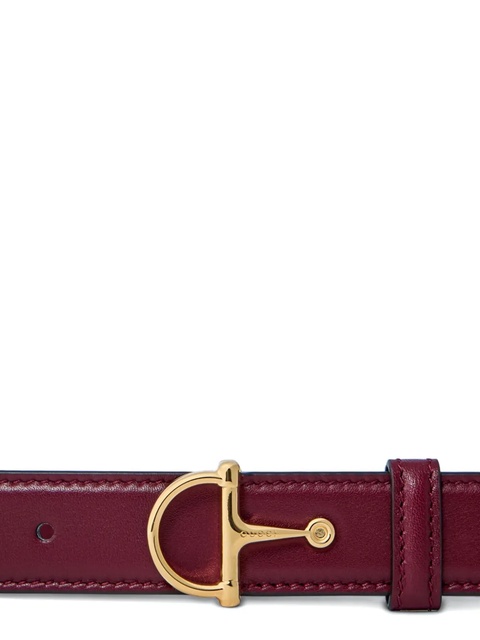 Gucci Horsebit leather belt - Red - zdjęcie produktu nr 2