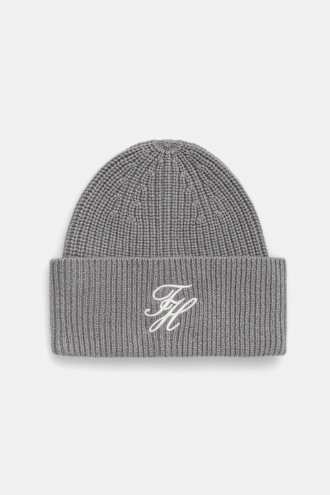 Tommy Hilfiger czapka wełniana kolor szary AW0AW18515 - zdjęcie produktu nr 1