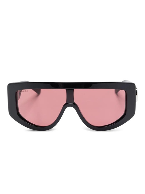 Gucci Eyewear rectangle-frame sunglasses - Black - zdjęcie produktu nr 1
