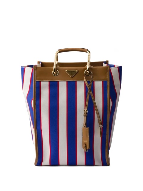 Prada large printed tote bag - Blue - zdjęcie produktu nr 1
