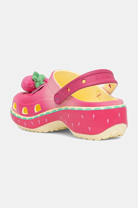 Crocs klapki Classic Lotso Platform Clog damskie kolor różowy na platformie 212240 - zdjęcie produktu nr 2