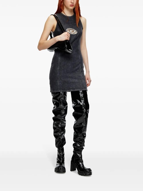 Diesel Oval D denim mini dress - Grey - zdjęcie produktu nr 2