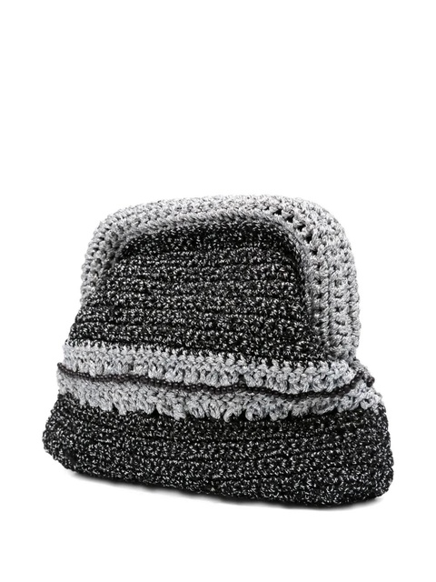 MC2 Saint Barth crochet clutch bag - Black - zdjęcie produktu nr 2