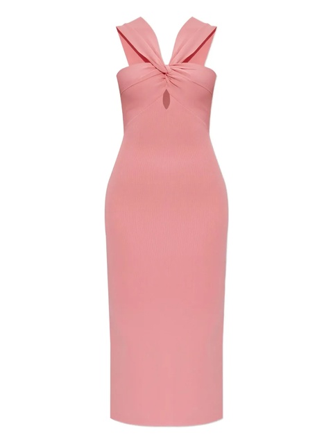 Cult Gaia Dawnette twist-neck midi dress - Pink - zdjęcie produktu nr 1