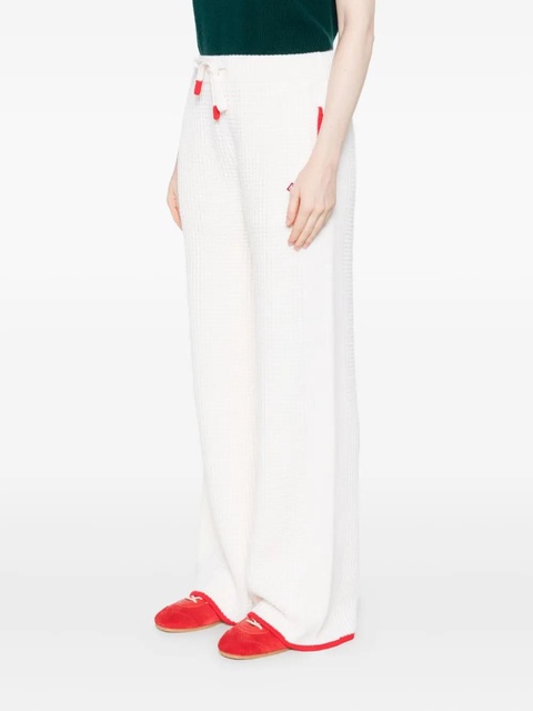 Casablanca contrast-trim waffle-knit trousers - Neutrals - zdjęcie produktu nr 1