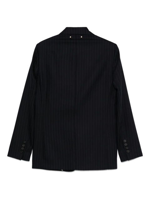 Golden Goose pinstripe single-breasted blazer - Blue - zdjęcie produktu nr 1