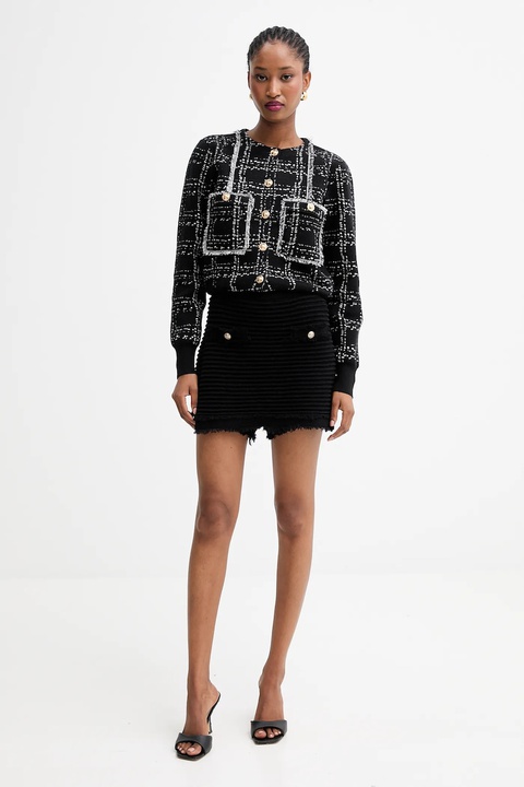 Guess szorty MALINA damskie kolor czarny gładkie high waist W5YD1R Z0201 - zdjęcie produktu nr 2