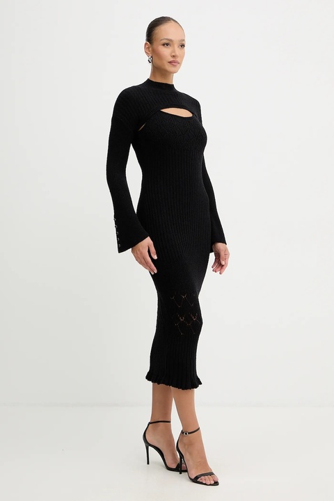 Guess sukienka SHINJU kolor czarny maxi dopasowana W5BK91 Z4060 - zdjęcie produktu nr 2