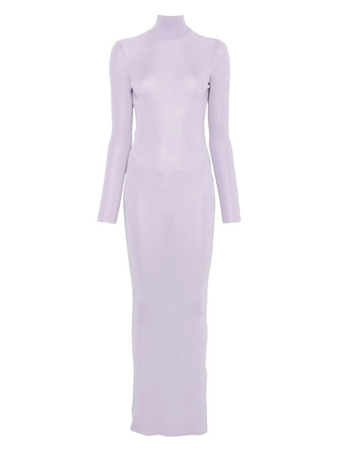 Self-Portrait fine-knit dress - Purple - zdjęcie produktu nr 1
