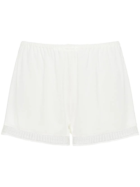 ERES Sylvie Graphic lace-trim shorts - White - zdjęcie produktu nr 1