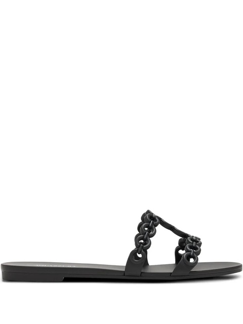 Aquazzura Infinity Chain flat sandals - Black - zdjęcie produktu nr 1