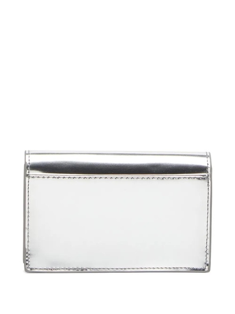 Diesel 1dr metallic-effect card holder - Silver - zdjęcie produktu nr 2
