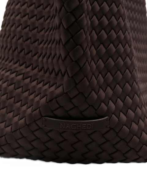NAGHEDI woven tote bag - Brown - zdjęcie produktu nr 2