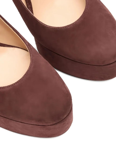 Casadei 130mm Patty platform slingback pumps - Brown - zdjęcie produktu nr 2