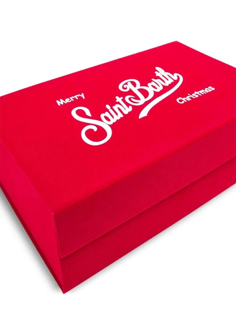 MC2 Saint Barth ribbed embroidery beanie pouch (set of two) - Brown - zdjęcie produktu nr 2