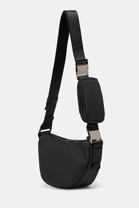 Rains torebka 13650 Valera Shoulder Bag Mini kolor czarny 13650 - zdjęcie produktu nr 1