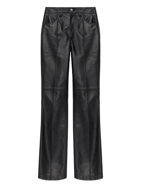 The Attico panelled leather trousers - Black - zdjęcie produktu nr 1