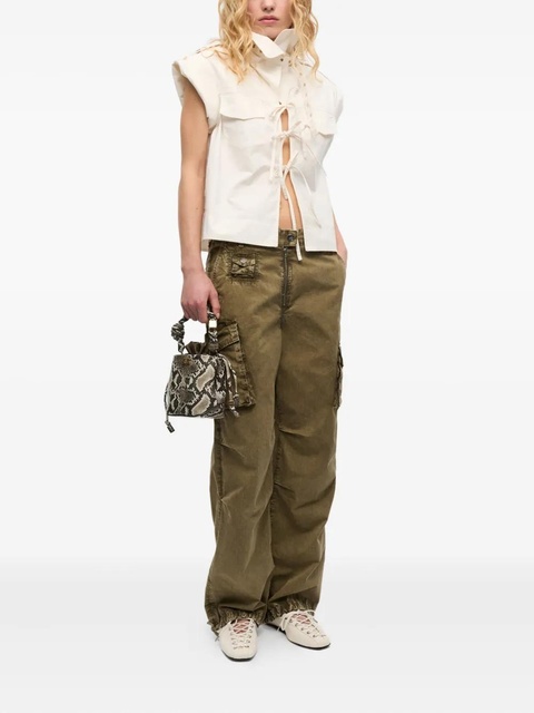 GANNI cargo-pocket trousers - Green - zdjęcie produktu nr 2