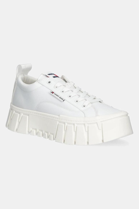 Tommy Jeans sneakersy FLATFORM SNEAKER NYLON kolor biały EN0EN02793 - zdjęcie produktu nr 1