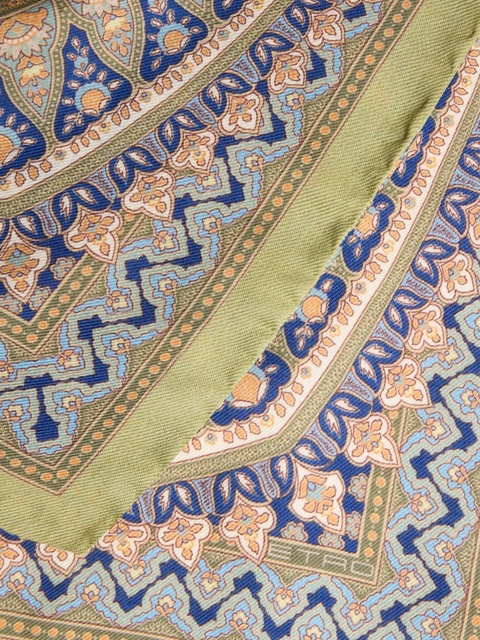 ETRO paisley print wool silk shawl - Green - zdjęcie produktu nr 2
