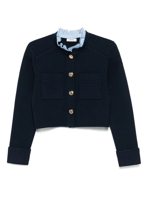 SANDRO knitted cardigan - Blue - zdjęcie produktu nr 1