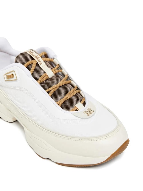 Max Mara mesh-panelled chunky-sole sneakers - White - zdjęcie produktu nr 2