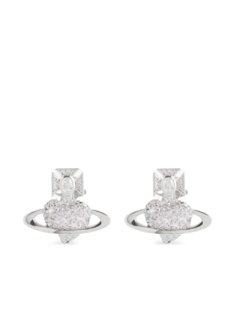 Vivienne Westwood Valentine's Agnatha orb-embellished earrings - Silver - zdjęcie produktu nr 1