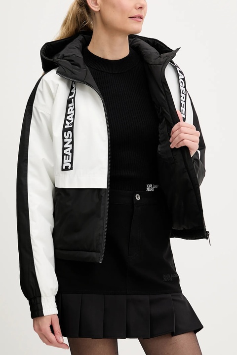 Karl Lagerfeld Jeans kurtka kolor czarny przejściowa A3W15021 - zdjęcie produktu nr 2