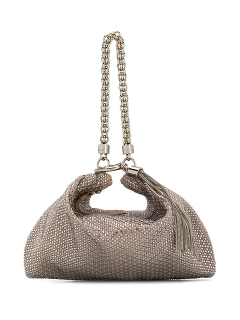 Jimmy Choo Callie crystal-embellished clutch bag - Neutrals - zdjęcie produktu nr 1