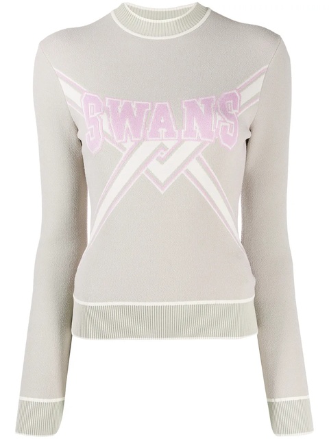 Off-White Swans knitted sweater - Neutrals - zdjęcie produktu nr 1