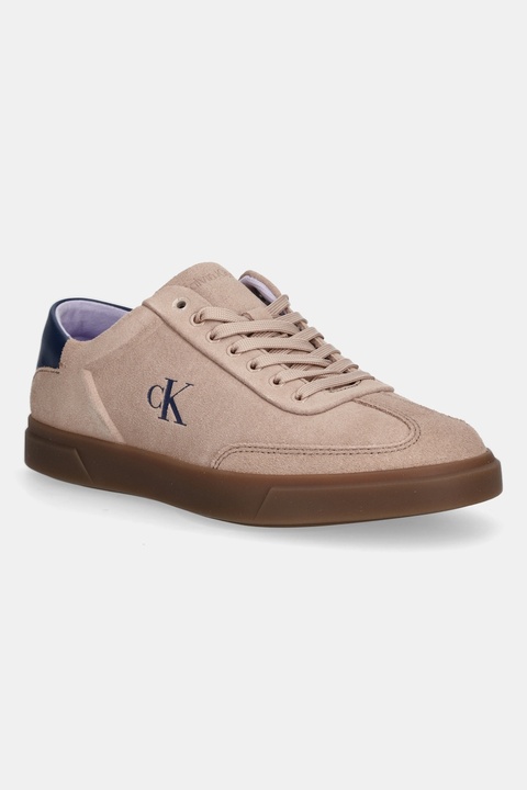 Calvin Klein sneakersy skórzane LOW PRO CUPS LACE UP kolor beżowy HW0HW02683 - zdjęcie produktu nr 1