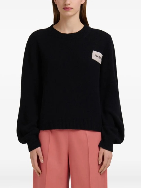 Marni cashmere balloon-sleeve sweater - Black - zdjęcie produktu nr 2