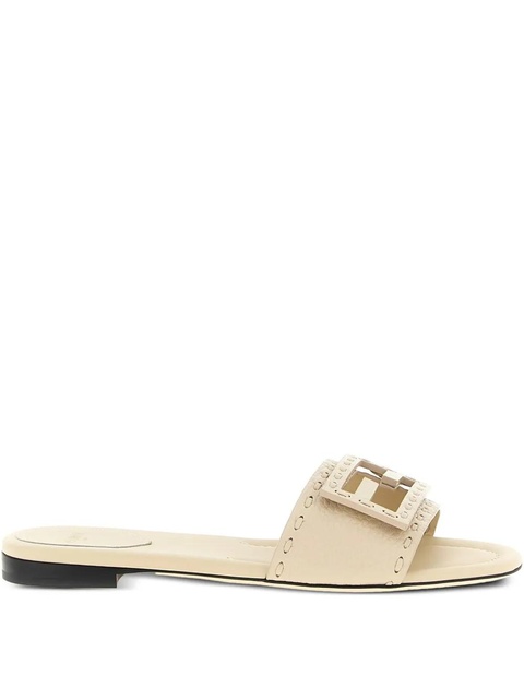 FENDI Baguette macro-stitching slides - Neutrals - zdjęcie produktu nr 1
