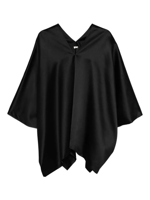 The Row V-neck asymmetric top - Black - zdjęcie produktu nr 1