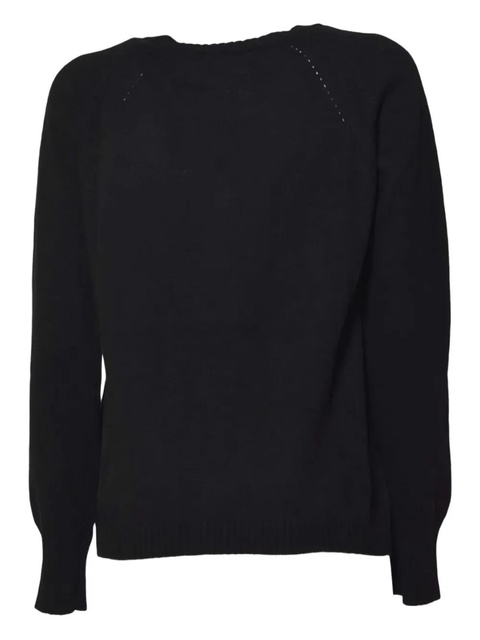 SOLOTRE crew-neck jumper - Black - zdjęcie produktu nr 2