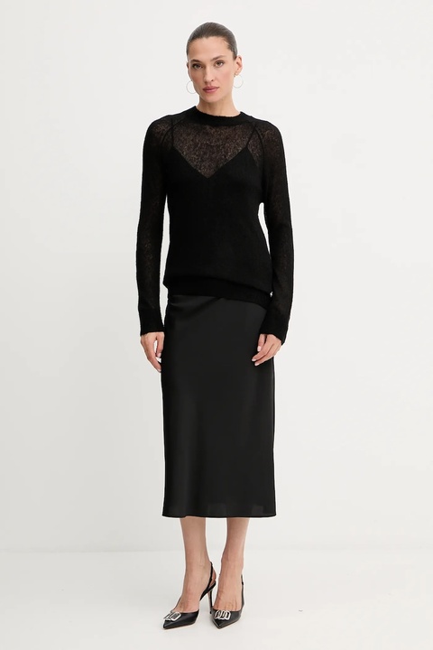 Guess sweter z wełną IZABELLA damski kolor czarny lekki W5RR06 Z3HQ0 - zdjęcie produktu nr 2