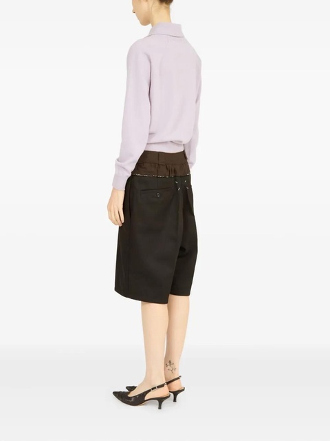 Maison Margiela layered shorts - Brown - zdjęcie produktu nr 2