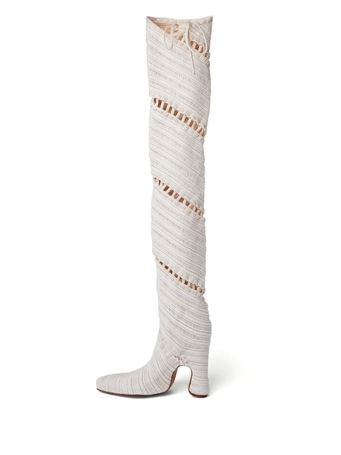 Isa Boulder Amend knee-length boots - White - zdjęcie produktu nr 2