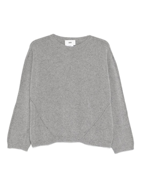 SOLOTRE round-neck sweater - Grey - zdjęcie produktu nr 1