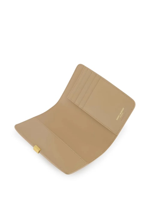 Saint Laurent Voltaire logo-embellished passport holder - Neutrals - zdjęcie produktu nr 2