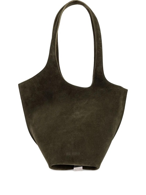 The Attico medium La Scoop suede top-handle tote bag - Green - zdjęcie produktu nr 1