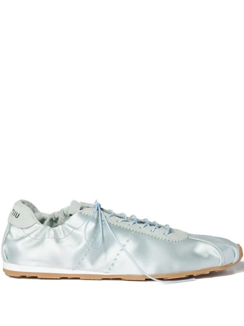 Miu Miu Plume satin sneakers - Blue - zdjęcie produktu nr 1