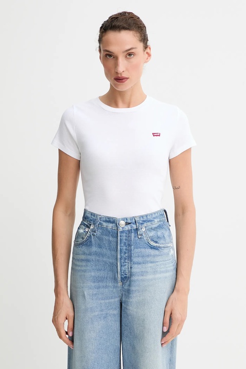 Levi's t-shirt bawełniany 2-pack damski kolor czarny 004AO - zdjęcie produktu nr 2