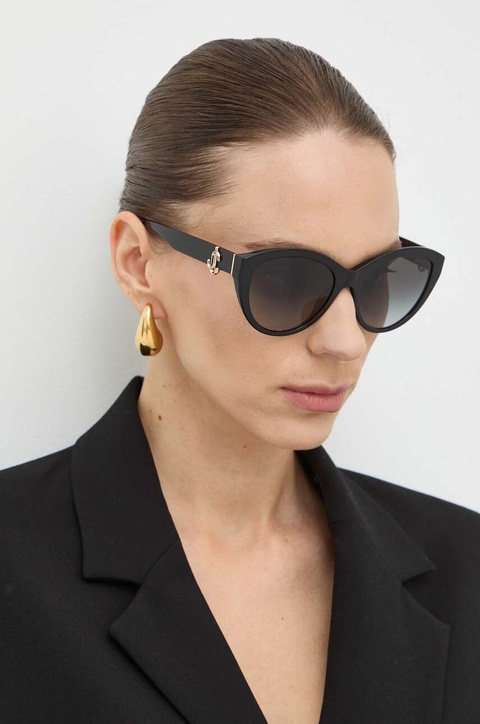 Jimmy Choo okulary przeciwsłoneczne damskie kolor czarny 0JC5007 - zdjęcie produktu nr 1