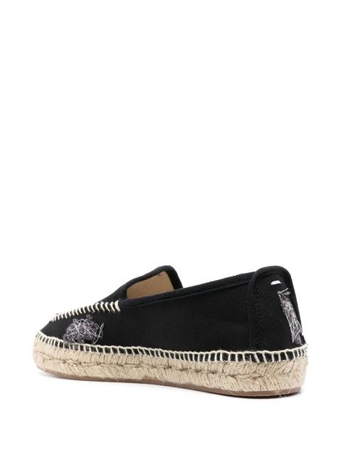 Maison Margiela embroidered canvas espadrilles - Black - zdjęcie produktu nr 2
