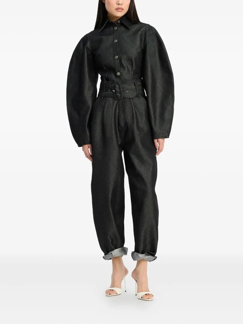 ROTATE BIRGER CHRISTENSEN puff-sleeve shirt - Black - zdjęcie produktu nr 2