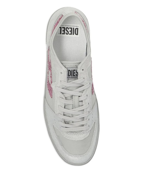 Diesel S-Leroji glitter-stripe sneakers - Grey - zdjęcie produktu nr 2