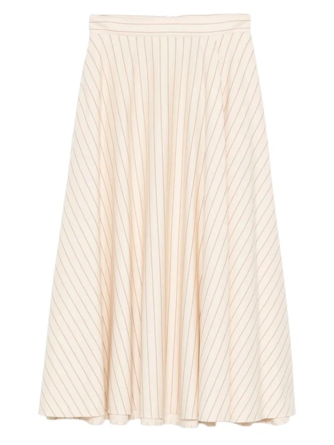 Max Mara striped flared midi skirt - Neutrals - zdjęcie produktu nr 1